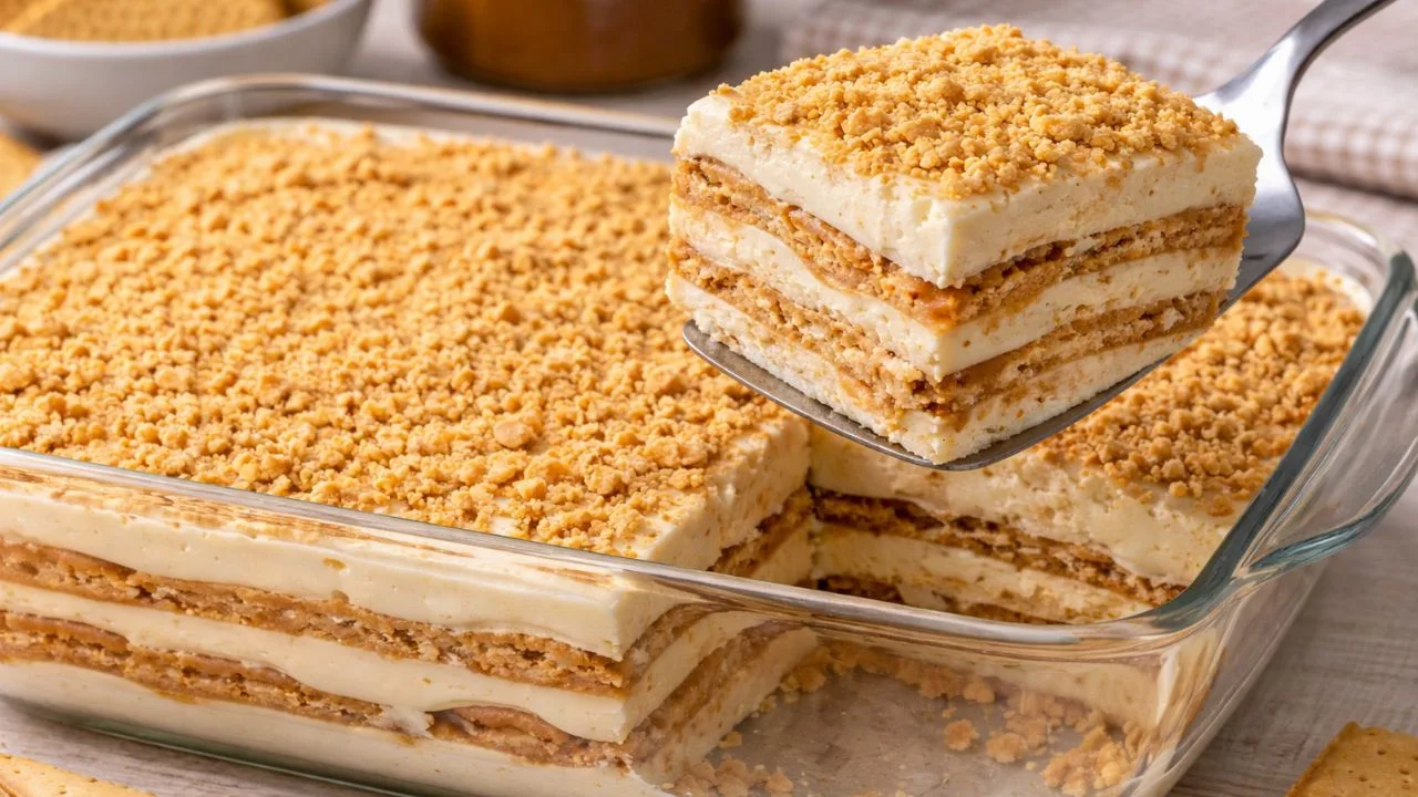 Imagem da Receita de Torta de Bolacha Simples com 4 Ingredientes.