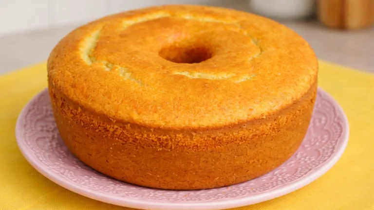 Imagem da Receita de Bolo de Baunilha Sem Leite.